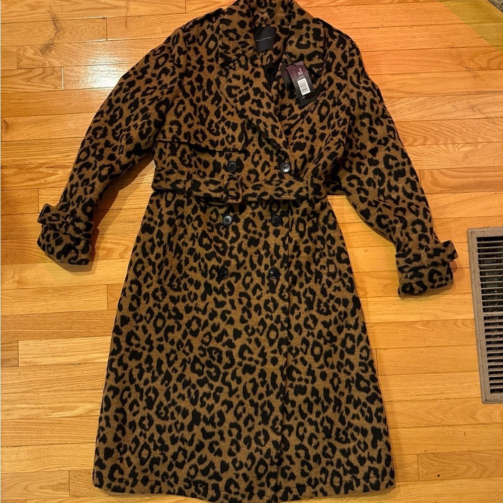 Leopard Print Long Coat